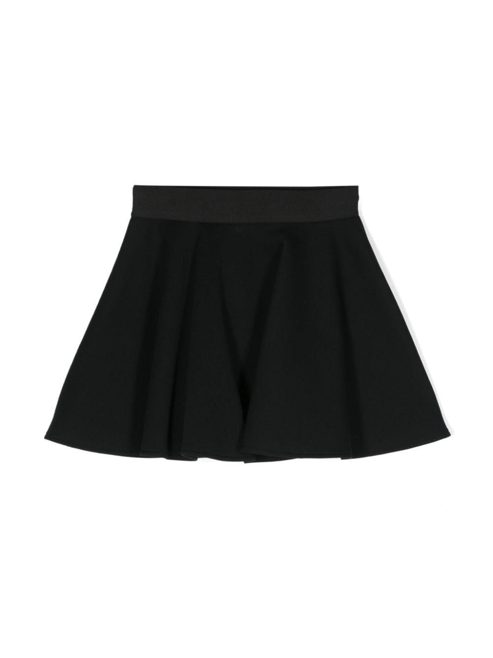 Gonna per bambina in cotone nera L54I67G7M7I N0000 Dolce & Gabbana Kids 