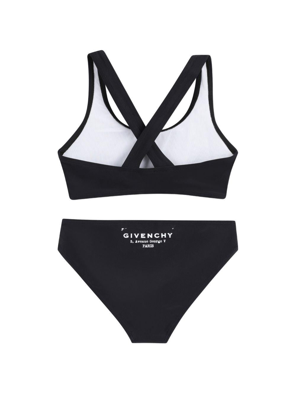 Costume nero per bambina H31218 09B Givenchy Kids 