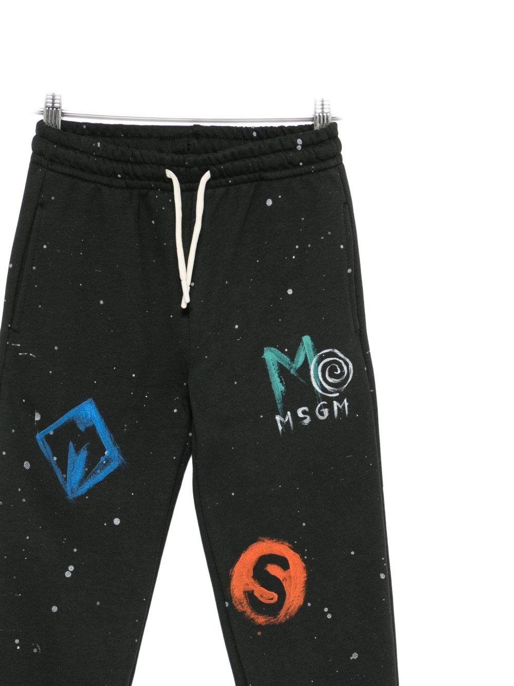 Pantalone nero per bambino F5MSJBFP252 MS040 Msgm Kids 