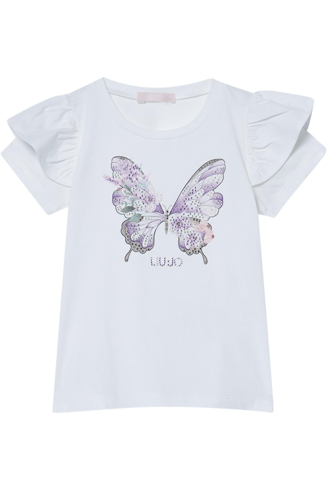 T-shirt bianco per bambina