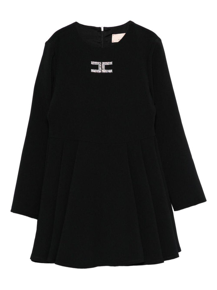 Abito nero per bambina EFAB6290GA085 N000 Elisabetta Franchi Kids 