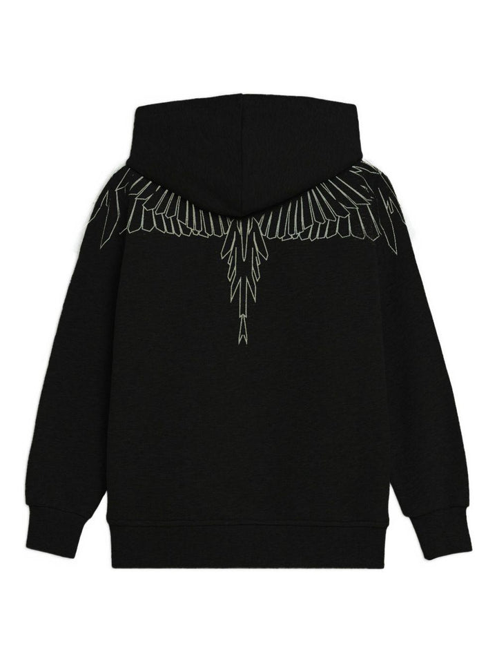 Felpa nera per bambino F5CMJBHS072 110 Marcelo Burlon Kids 