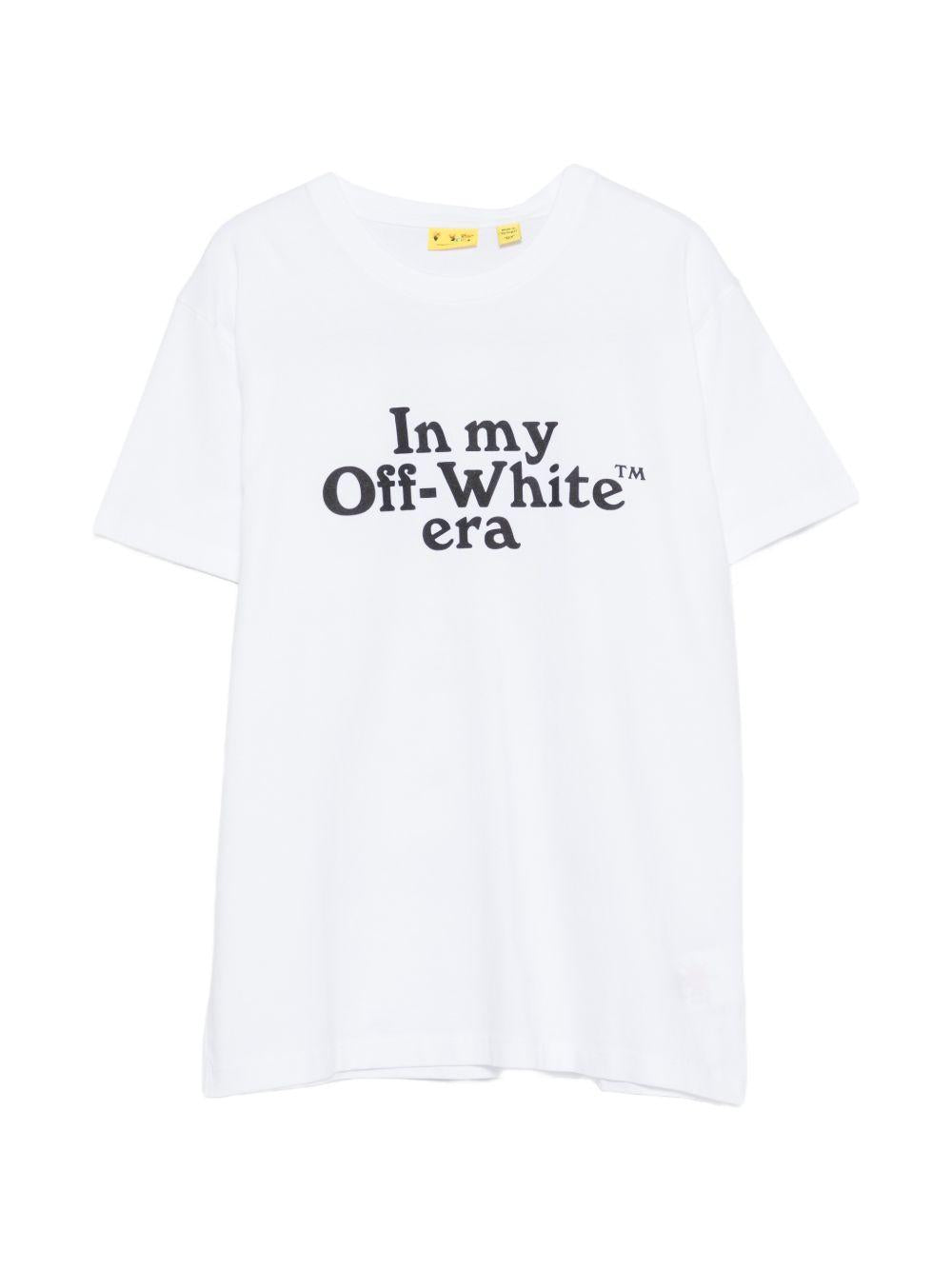 T-shirt bianca per bambino OBAA002S26JER007 1000 Off White Kids 