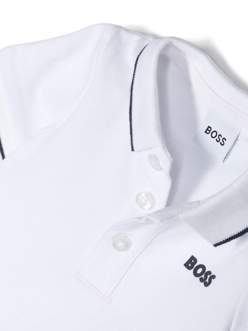 Polo bianco/nero per neonato