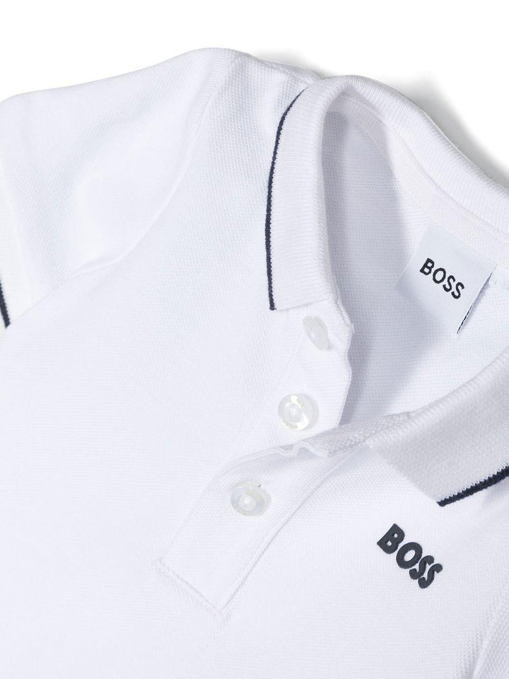 Polo bianco/nero per neonato