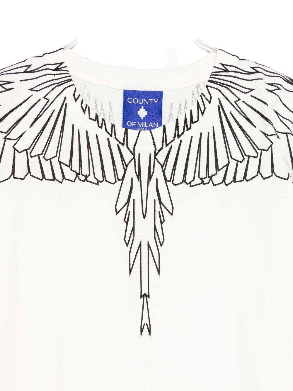 T-shirt bianco per bambino F5CMJBTH073 002 Marcelo Burlon Kids 