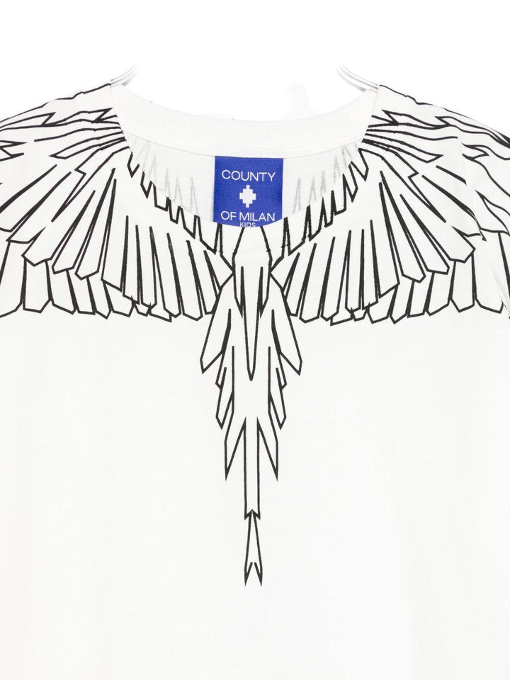 T-shirt bianco per bambino F5CMJBTH073 002 Marcelo Burlon Kids 