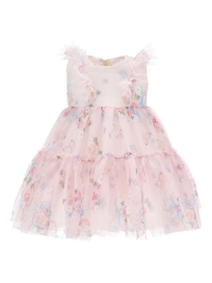 Abito rosa chiaro per neonata 31G9027655 0090 Monnalisa Kids 