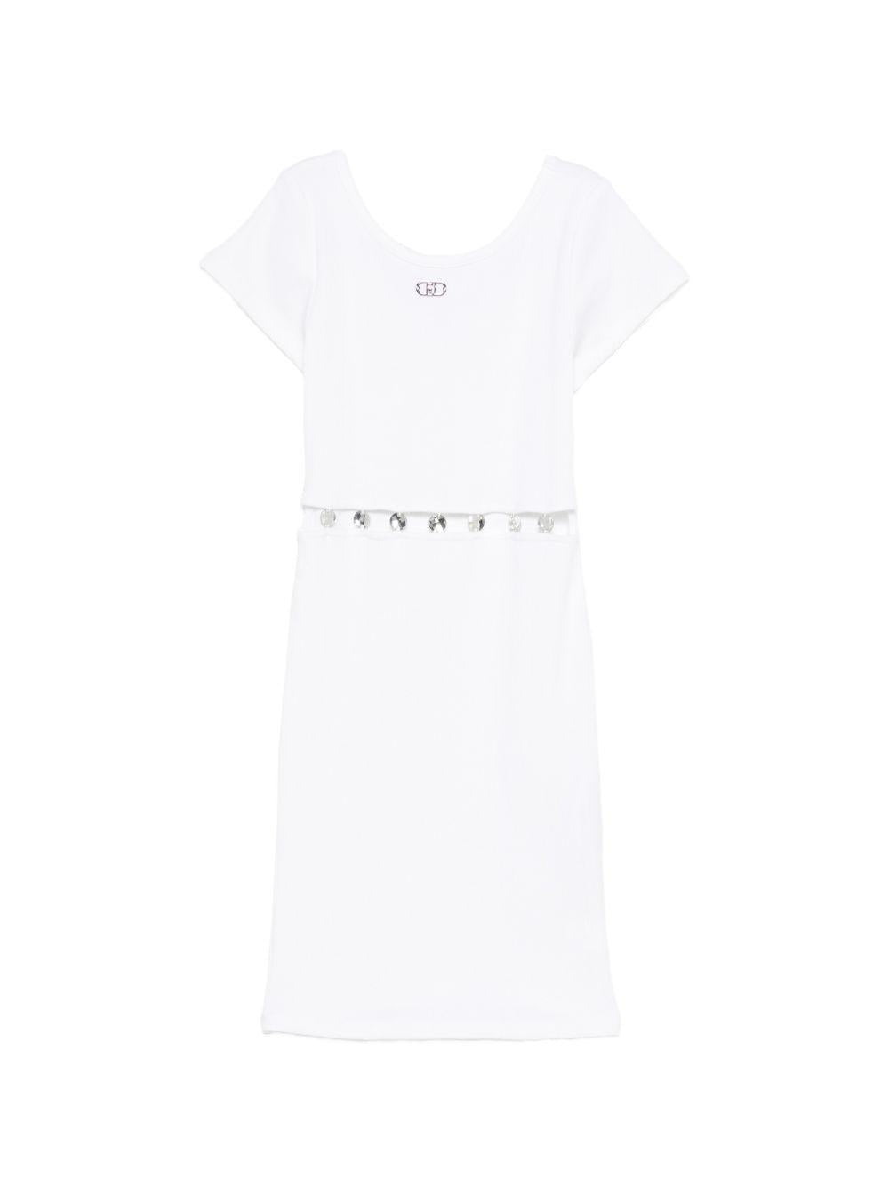 Abito bianco per bambina GA6144J4822 10601 Liu Jo 