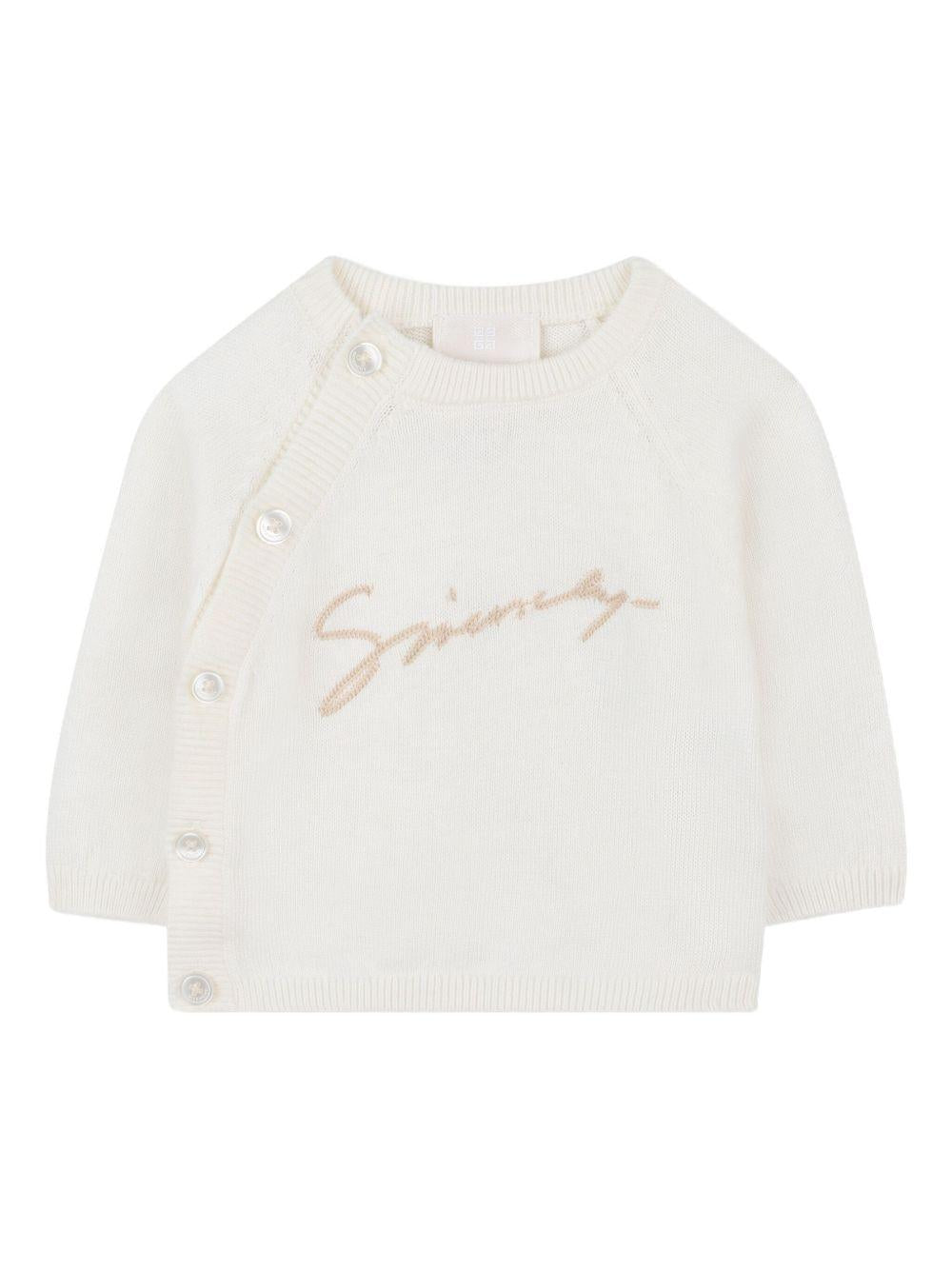 Completo bianco/beige per neonato H30872 117 Givenchy Kids 