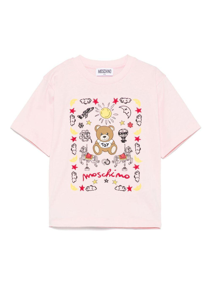 T-shirt rosa chiaro per bambina