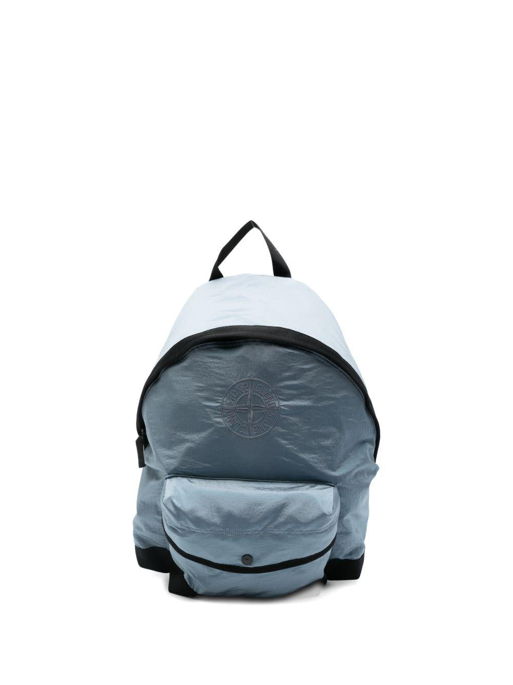 Zaino blu per bambino 69200003S0064 V004A Stone Island Kids 