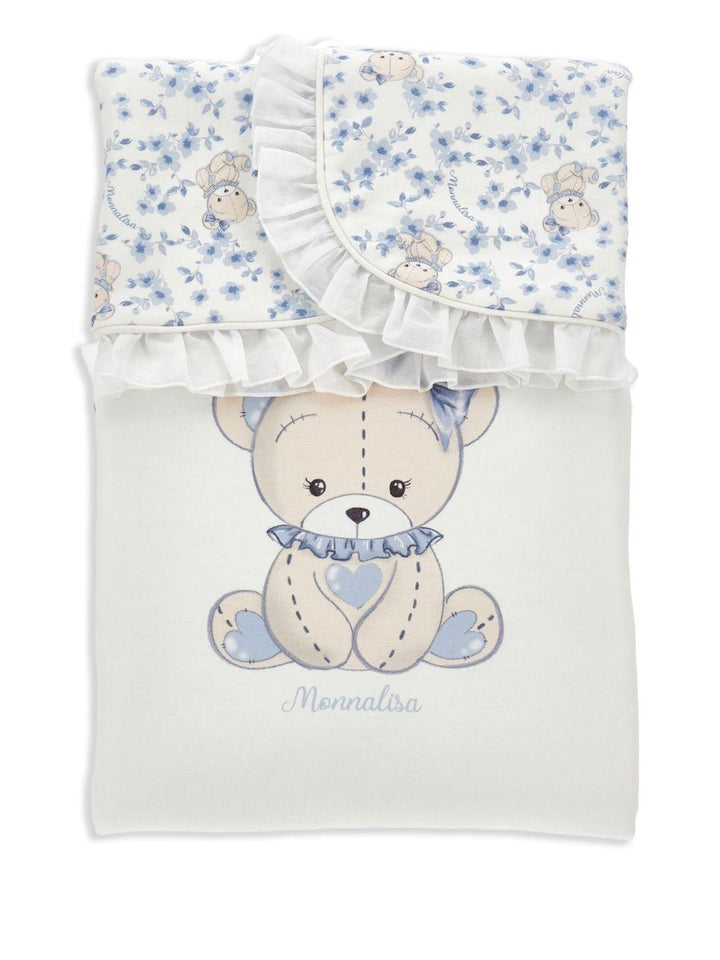 Coperta bianca per neonato 35F0066000 0151 Monnalisa Kids 