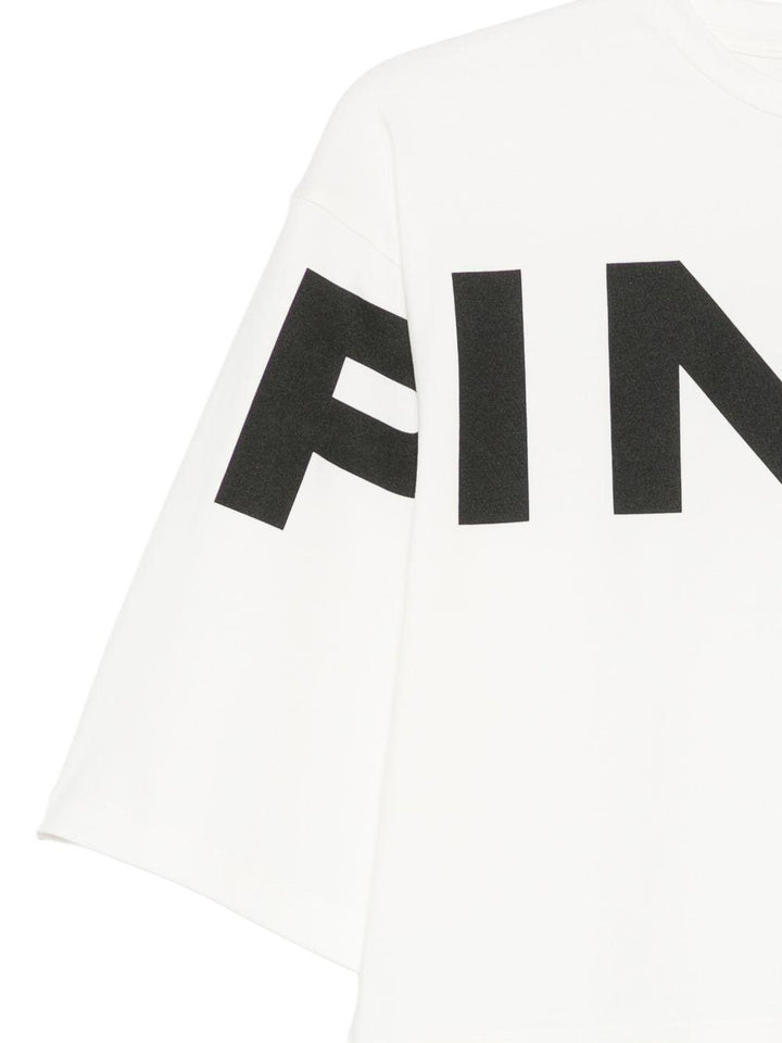 T-shirt bianca per bambina KFTS047CJE017 D804 Pinko Kids 