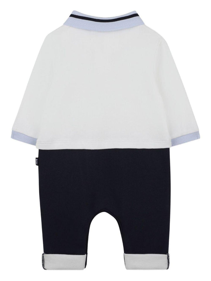 Pagliaccetto bianco/blu per neonato J52529 117 Boss Kids 