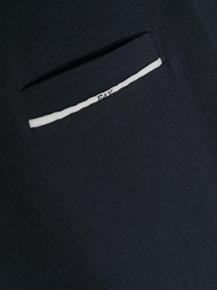 T-shirt blu per bambino con logo