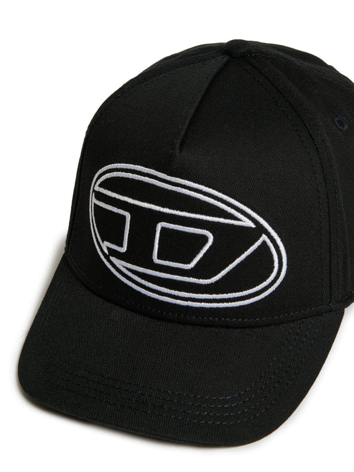 Cappello nero per bambino con logo