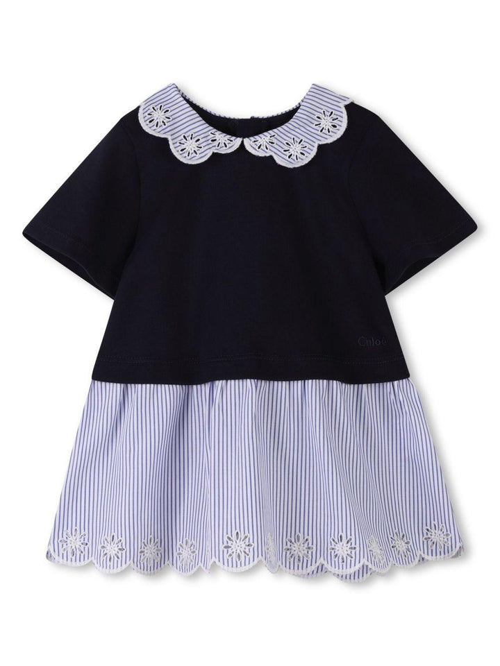 Abito blu/azzurro per neonata