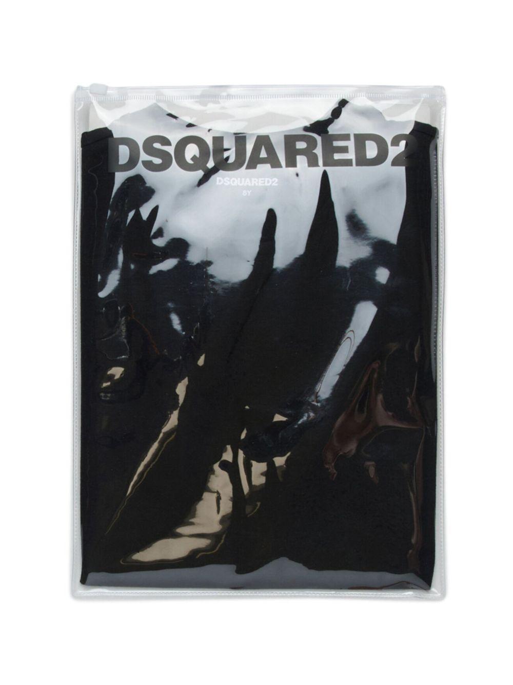 T-shirt nero per bambino DQ2480D008J DQ900 Dsquared2 Kids 