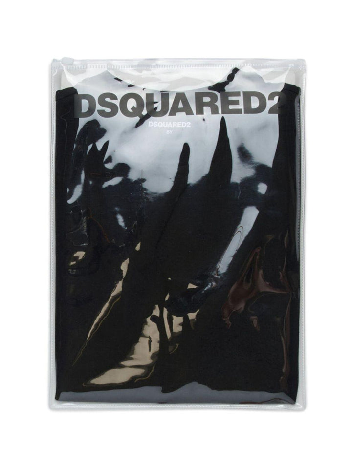 T-shirt nero per bambino DQ2480D008J DQ900 Dsquared2 Kids 