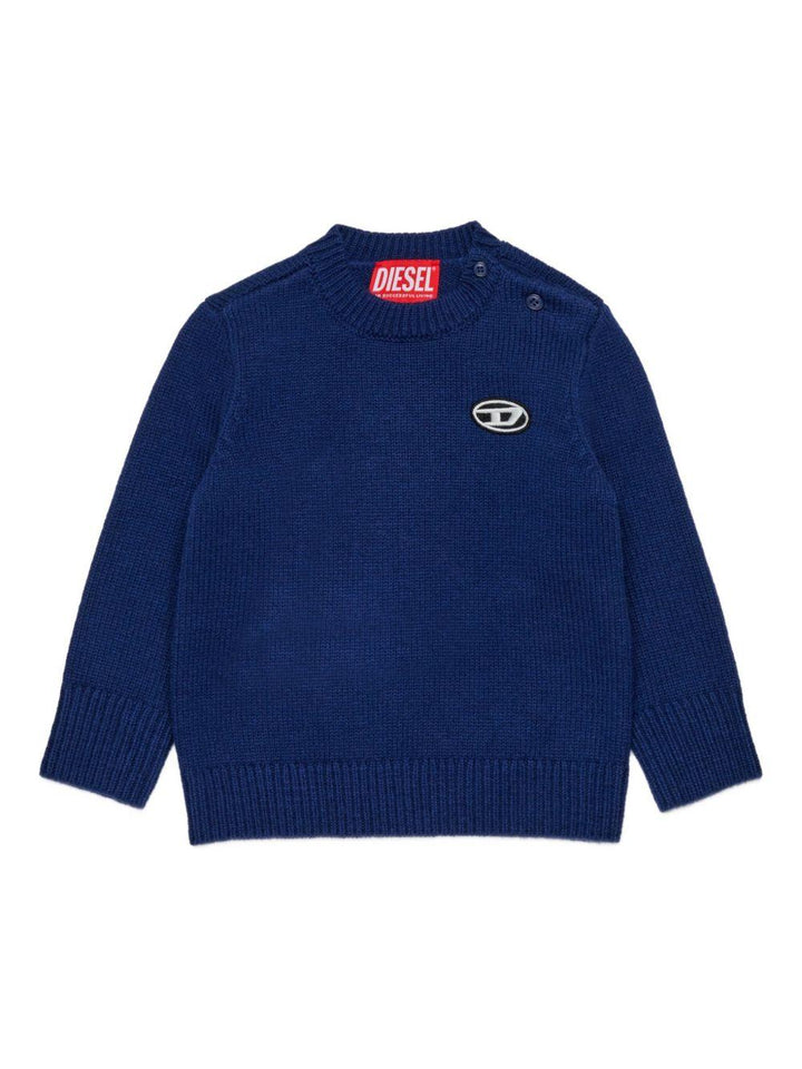 Maglione blu navy per neonato K00685KYAYX K851 Diesel Kids 