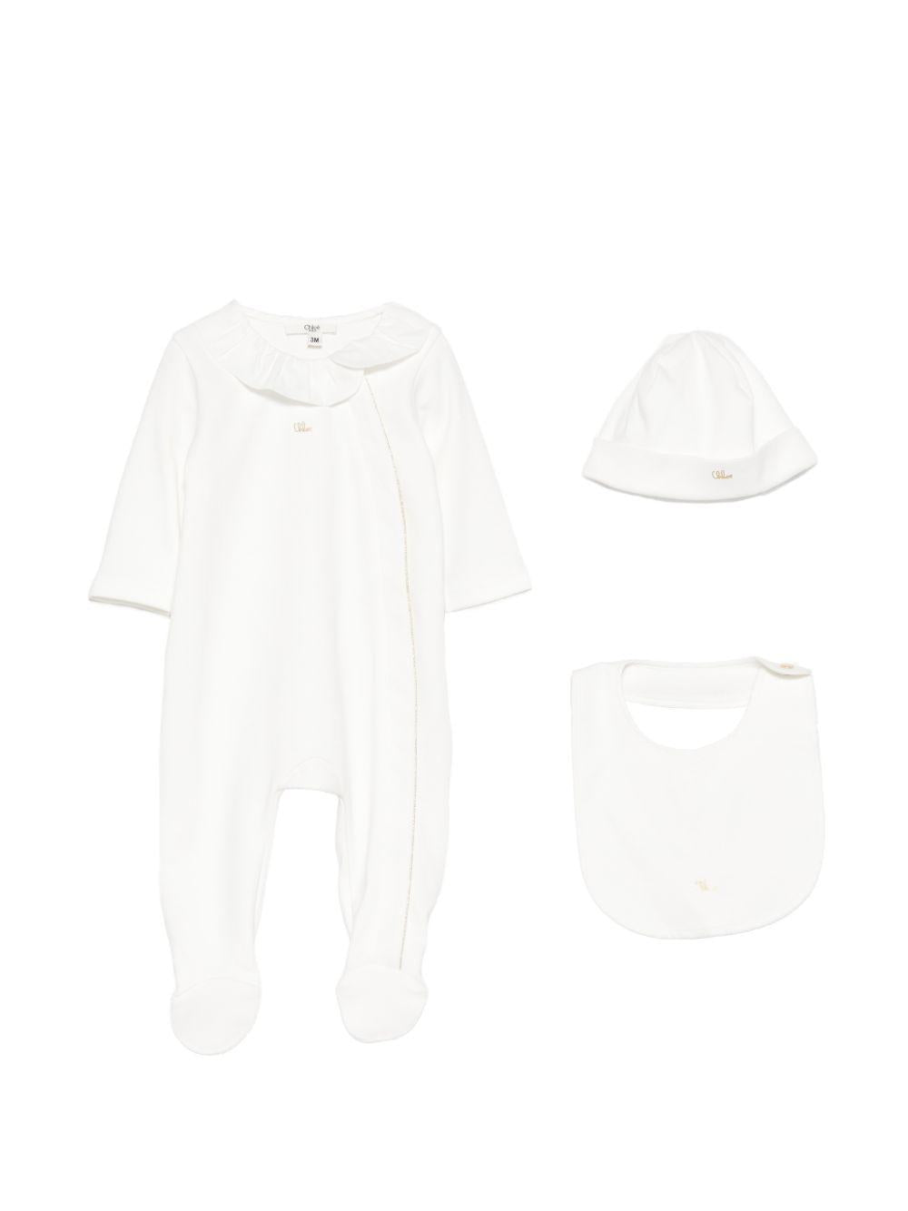 Tutina bianca per neonata C20926 117 Chloe 