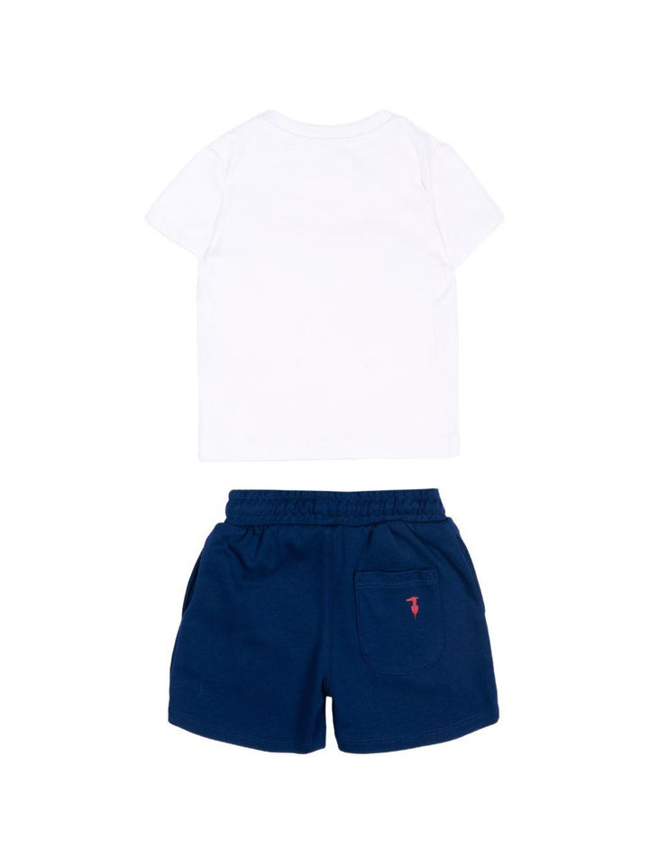 Completo blu/bianca per neonato TIP26008CJ WHI/BLU Trussardi Kids 