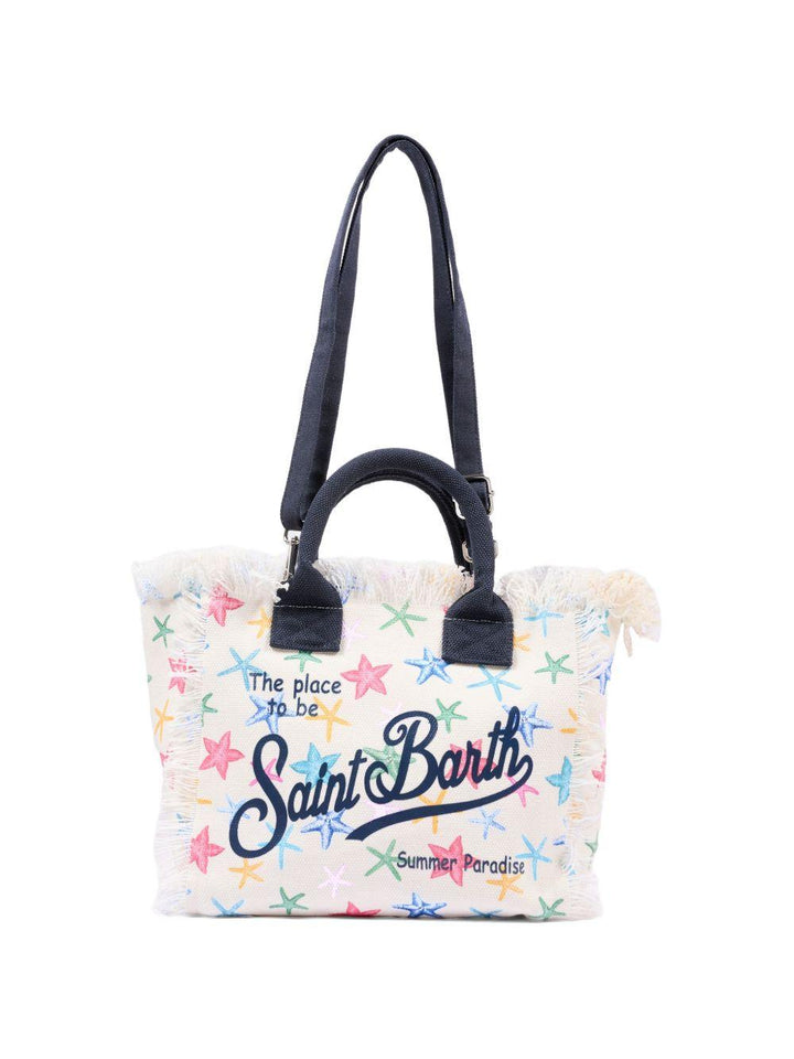 Borsa bianca/multicolor per bambina COL0001 00578L MC2 Saint Barth Kids 