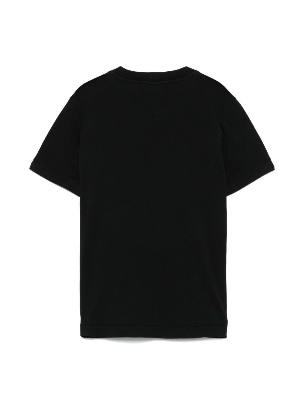 T-shirt nero per bambino 62100002S0047 V0029 Stone Island Kids 