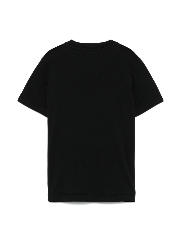 T-shirt nero per bambino 62100002S0047 V0029 Stone Island Kids 