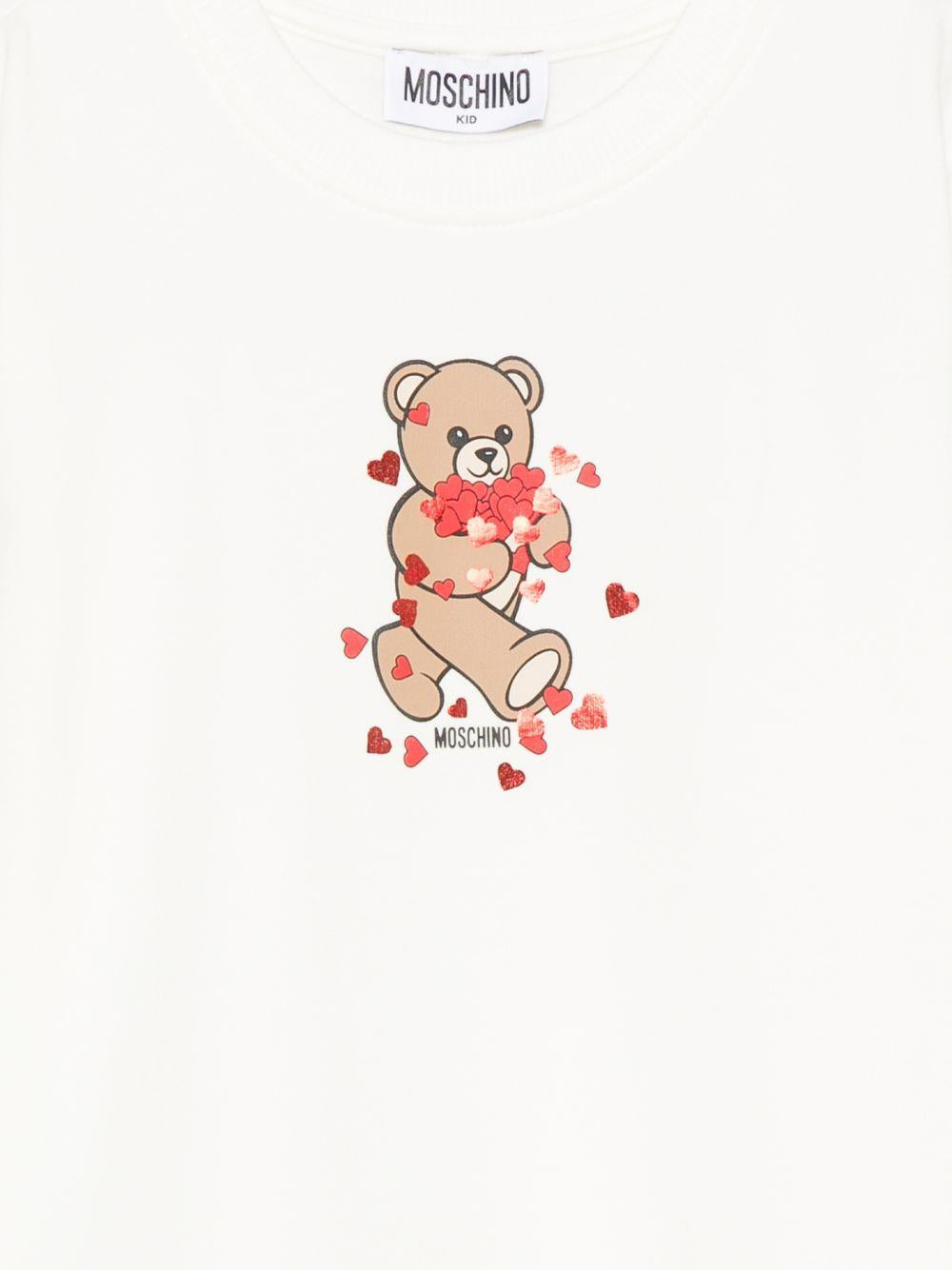 Abito bianco per bambina HAV0H7LDA63 10063 Moschino Kids 