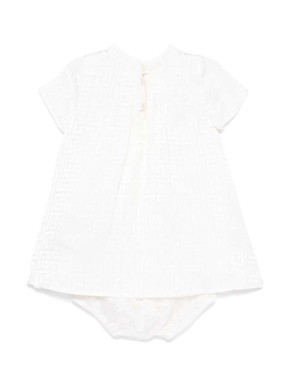 Almond beige dress for newborn