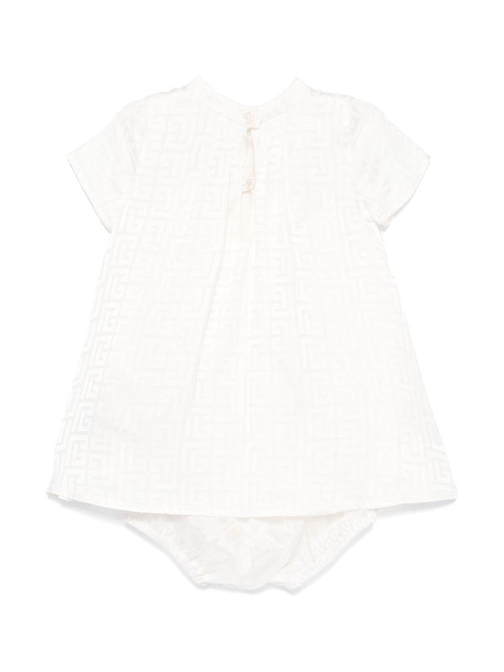 Almond beige dress for newborn