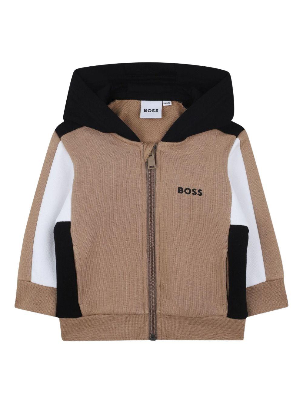 Felpa tricolore per neonato J52447 269 Boss Kids 