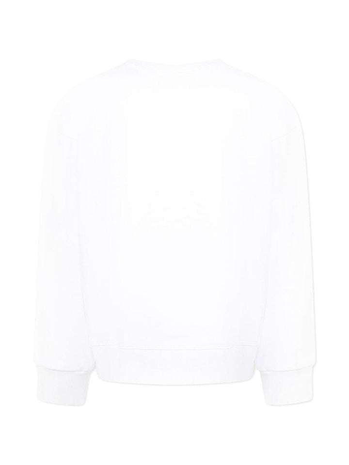 Felpa bianca per bambina DQ2786D0A9U DQ100 Dsquared2 Kids 