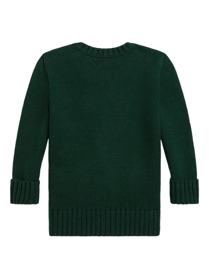 Maglione verde per neonato 320978393 001 Ralph Lauren Kids 