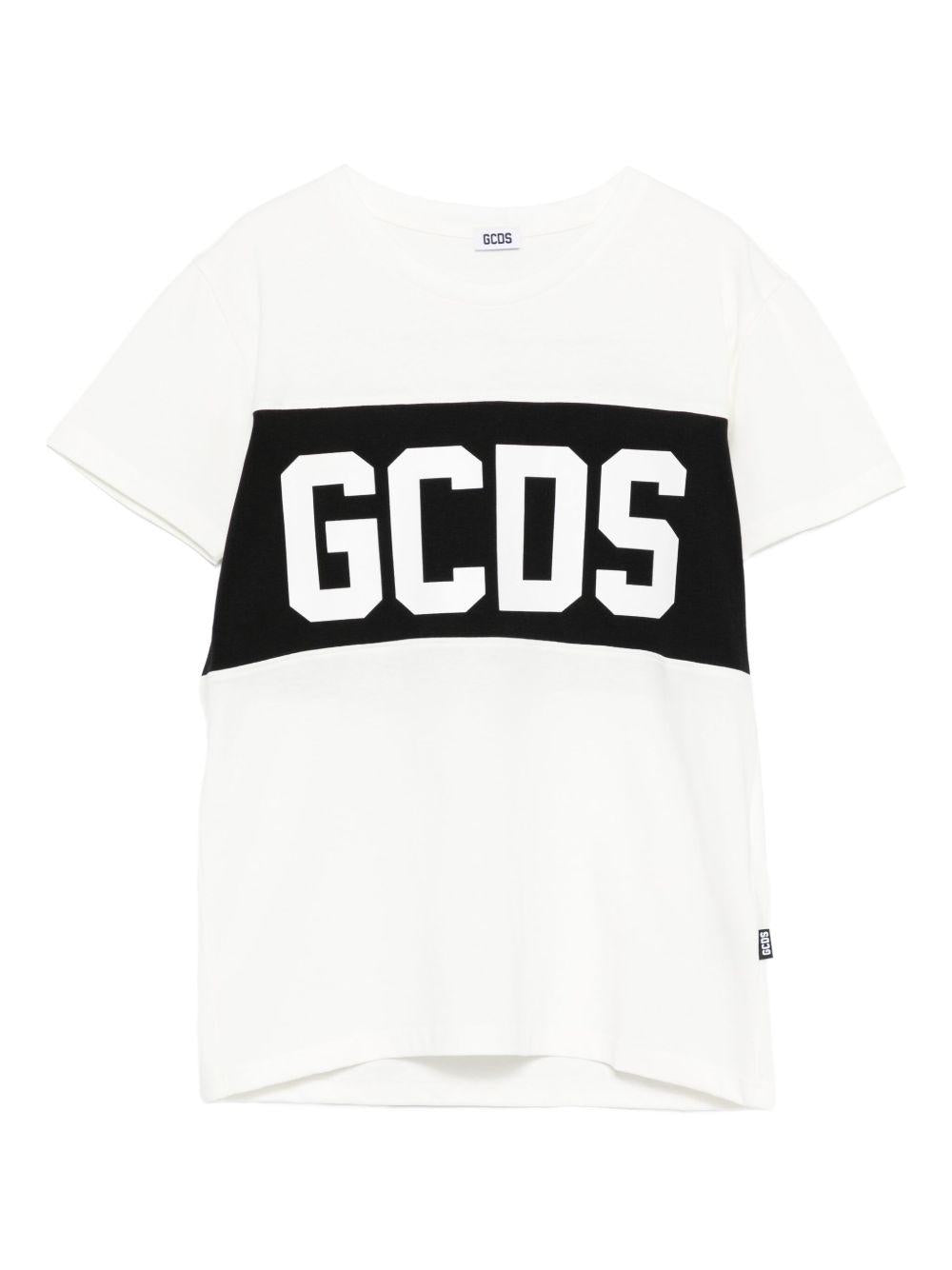 T-shirt bianco per bambino B2JU2329JF1 15 Gcds Kids 