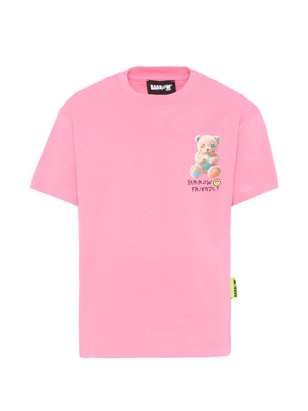 T-shirt rossa per bambino S6BKJUTH003 BW311 Barrow Kids 