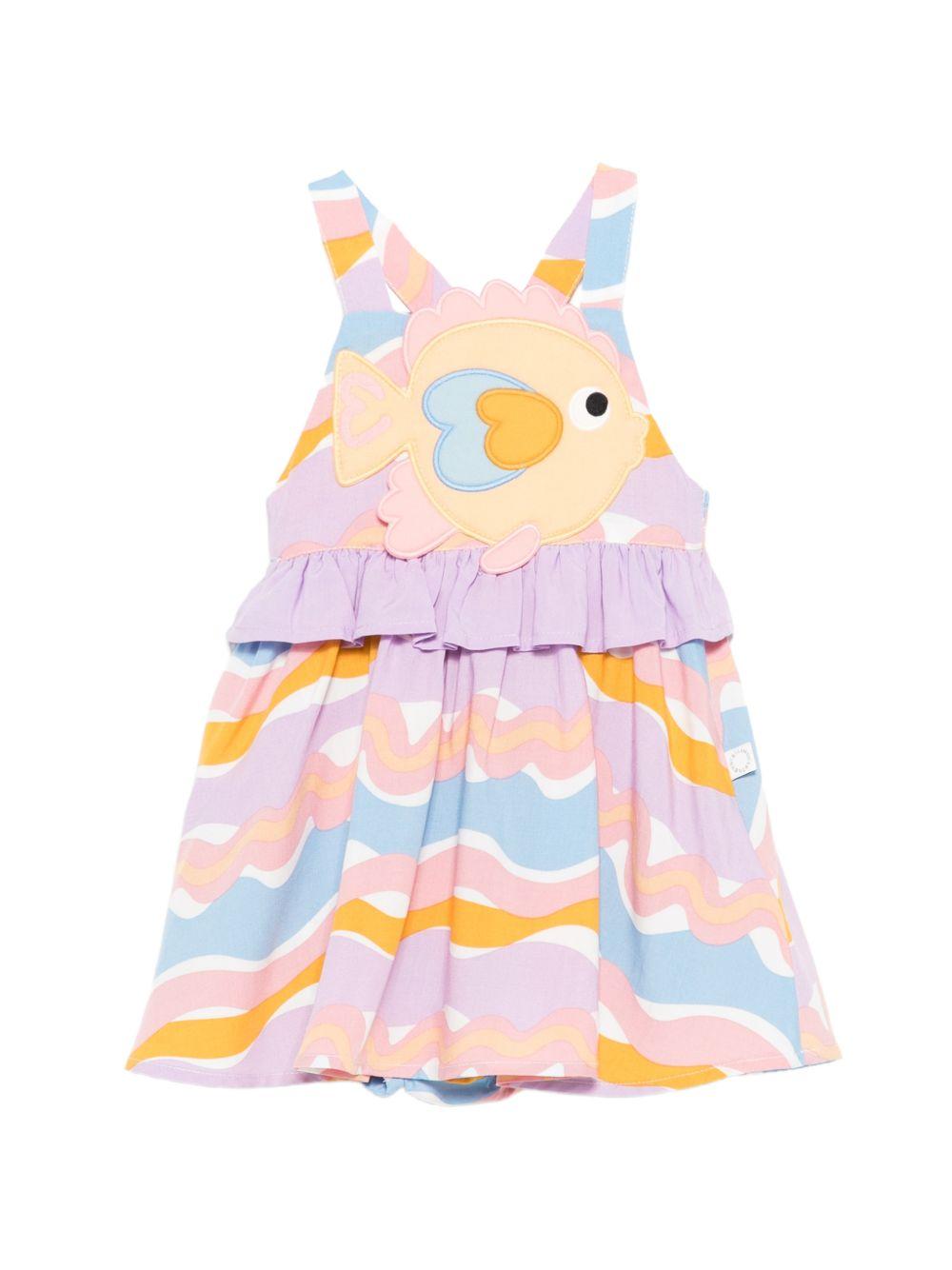Abito multicolore per neonata TY1092Z3442 999MC Stella McCartney Kids 