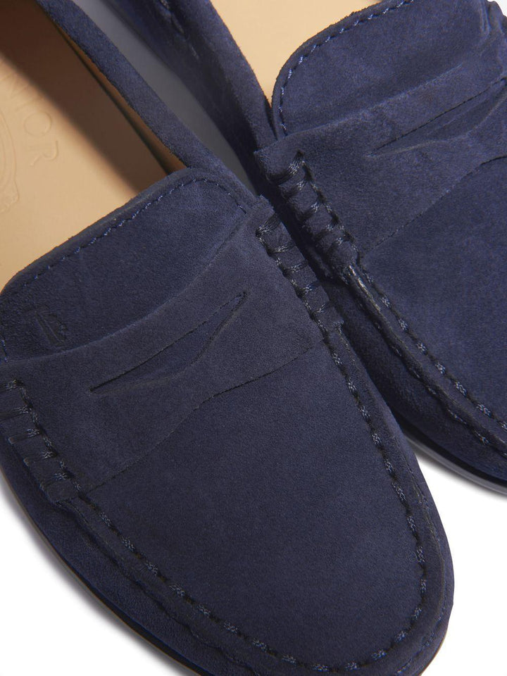 Mocassini blu scuro per bambino UXC0LR00010RE0 U824 Tod's Kids 