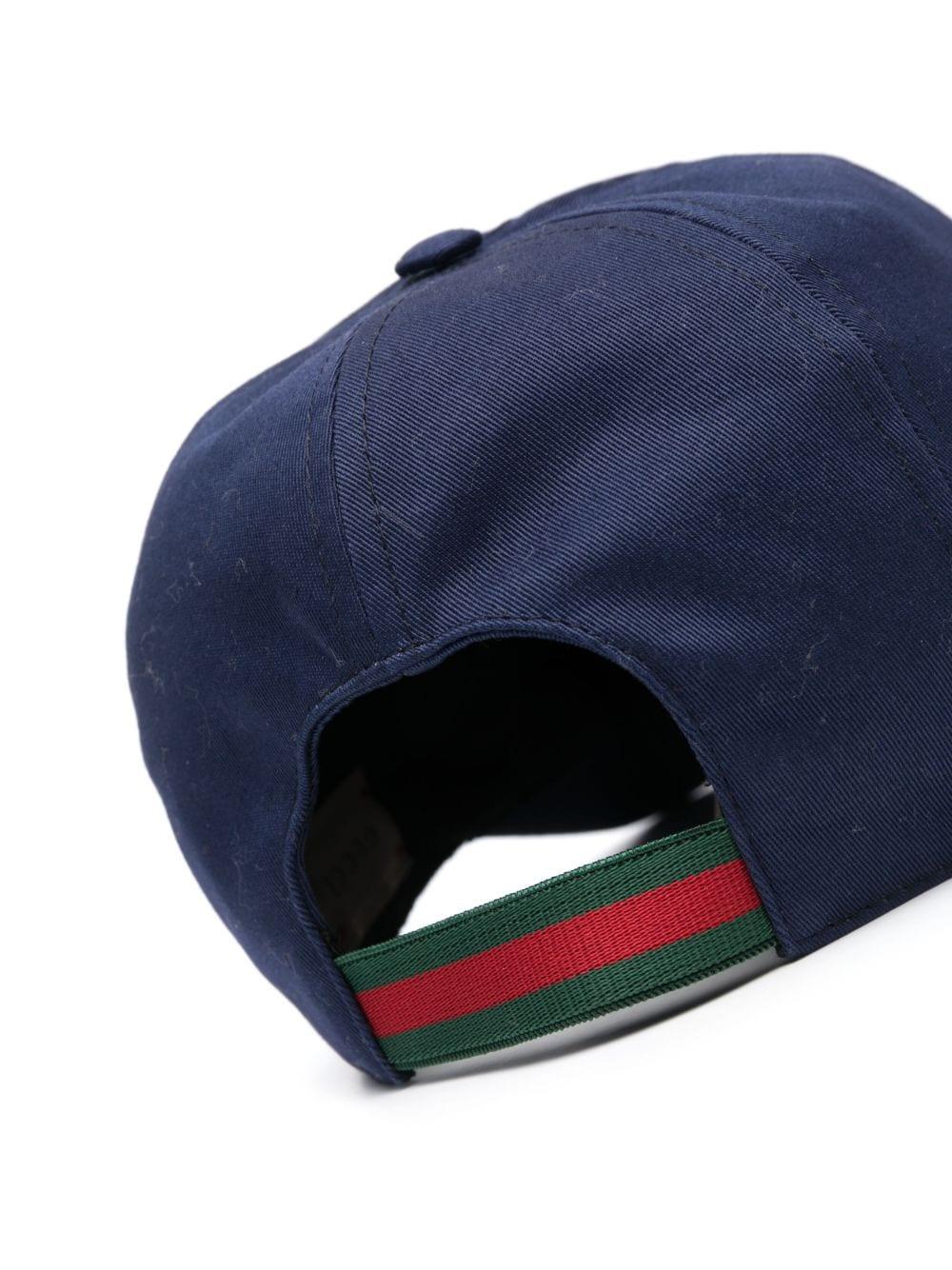 Cappello blu per bambini con logo
