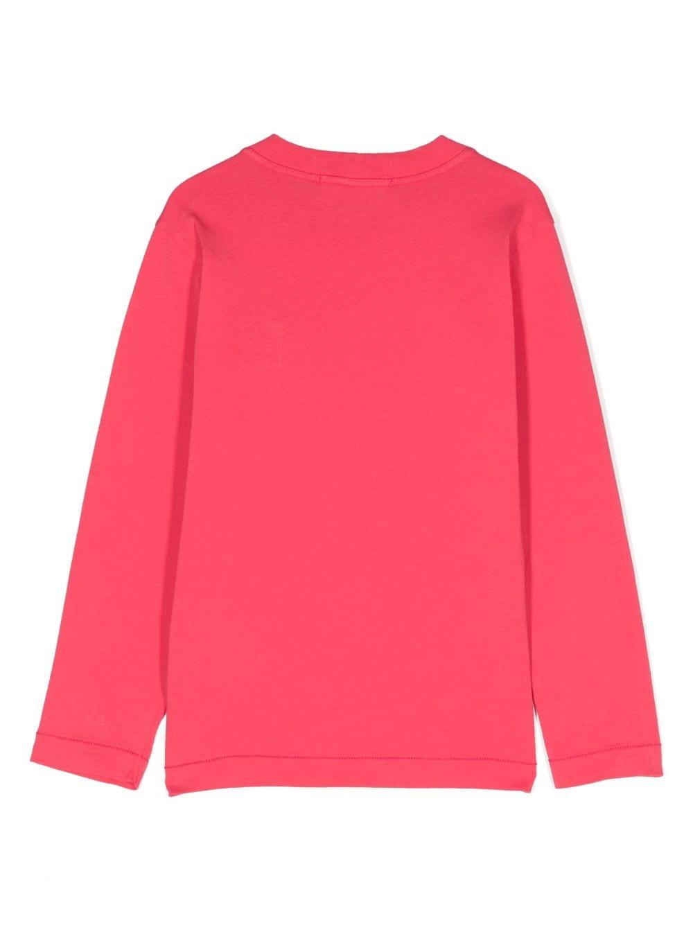 T-shirt rosa per bambino con logo