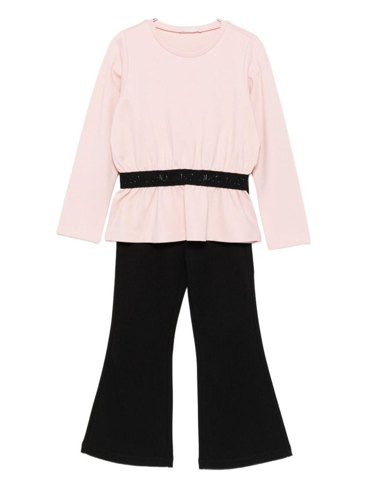 Completo rosa/nero per bambina KF5131J4882 B3482 Liu Jo 
