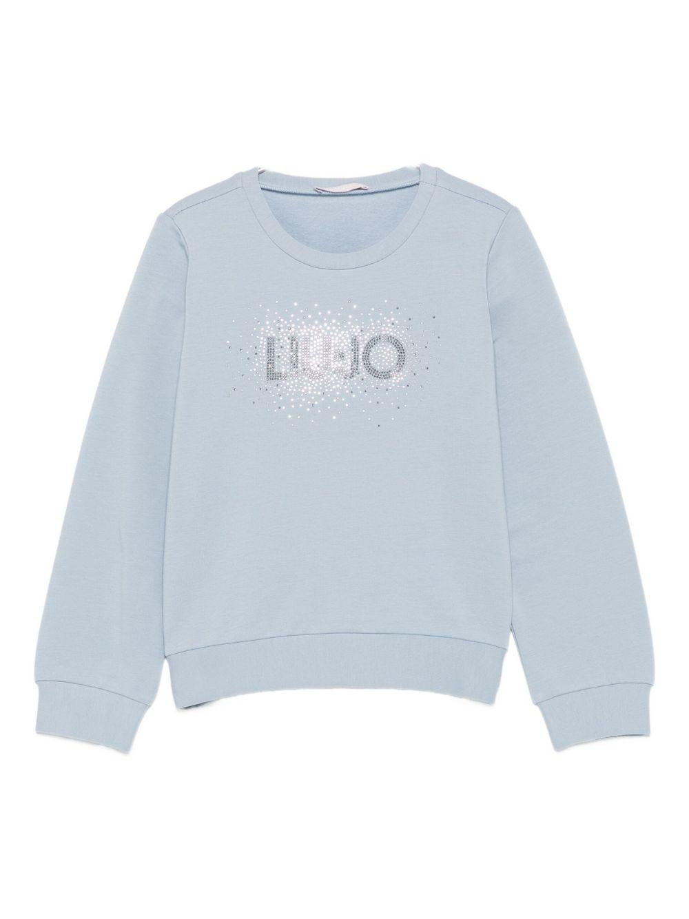 Felpa blu polvere per bambina KF5001F0724 64010 Liu Jo 