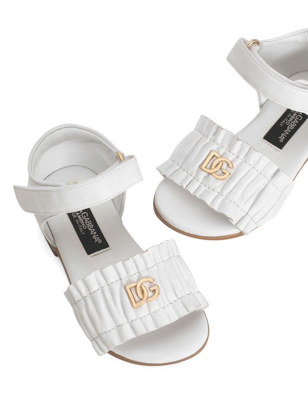 Sandali bianche per bambina D20113A1850 80001 Dolce & Gabbana Kids 