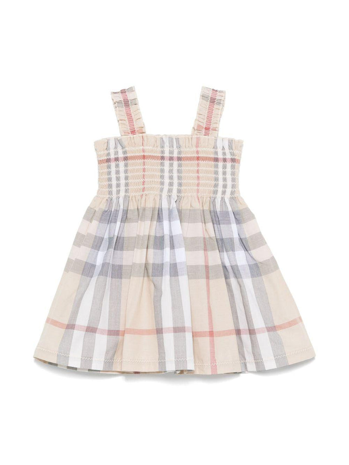 Abito vintage check per neonata 8100222 A2205 Burberry Kids 