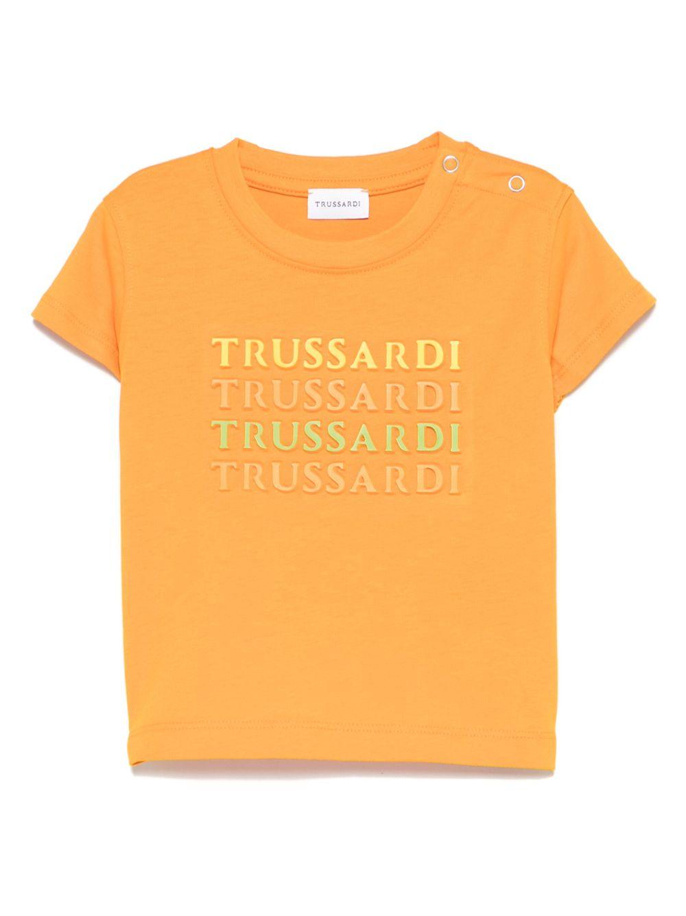 T-shirt arancione carota per neonato
