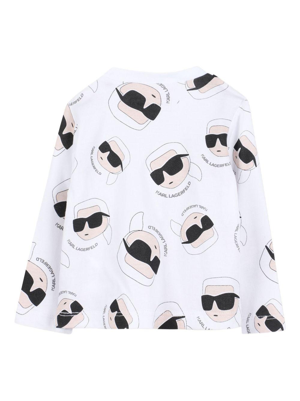 Completo nero/bianco per neonato Z30664 09B Karl Lagerfeld Kids 