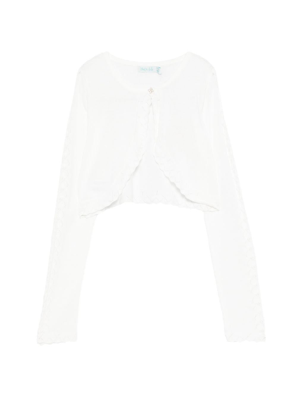 Cardigan bianco per bambina 5304 043 Abel & Lula 