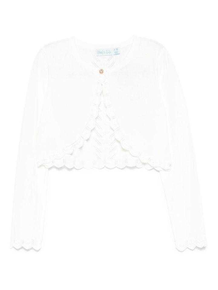 Cardigan bianco per bambina